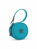 JuJuBe (США) Контейнер для пустышек, футляр, круглая сумочка Paci Pod Неоновая Голубая - Electric Blue